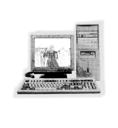 Charly Garcia image on a retro computer